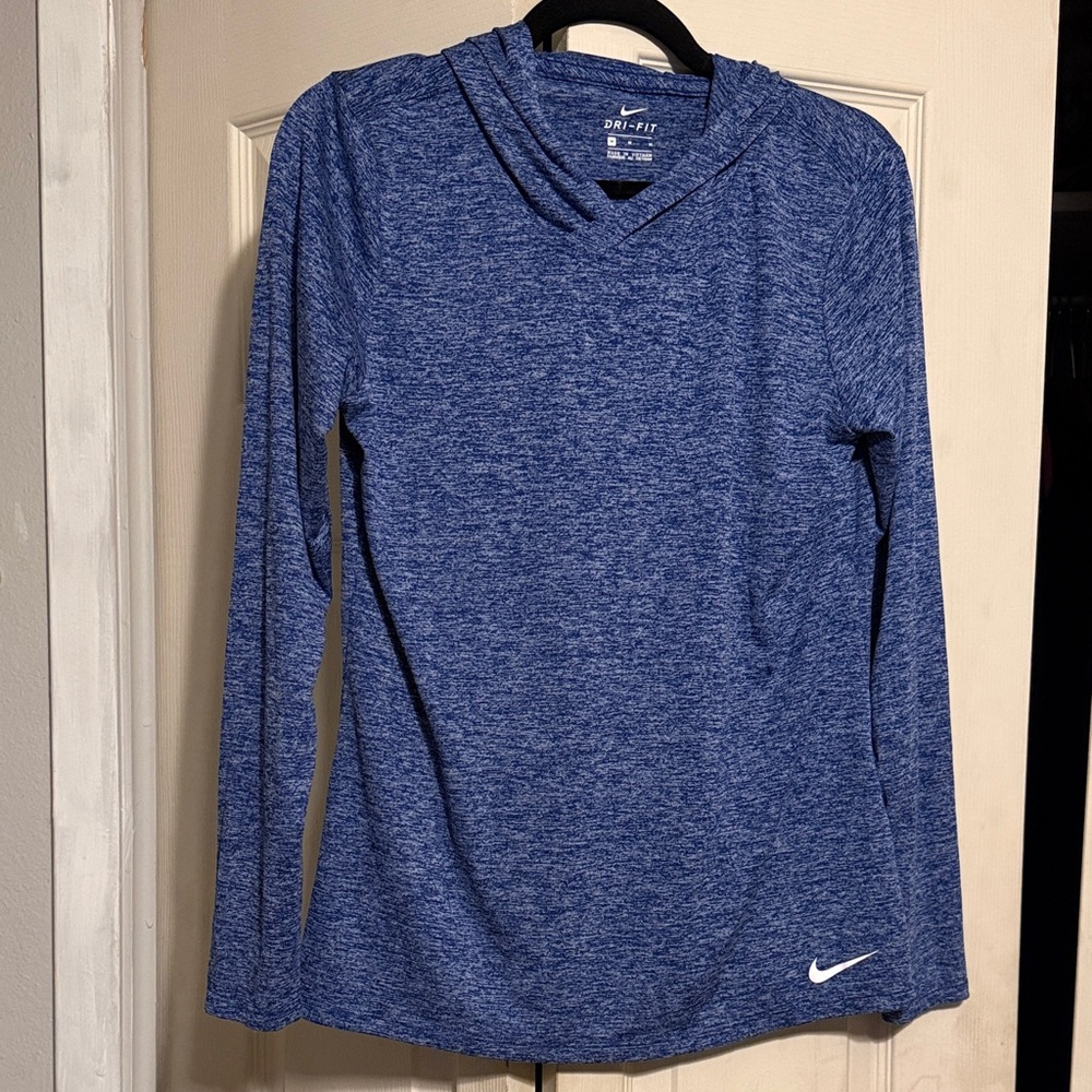 Nike Dri-FIT Heathered Blue Hoodie